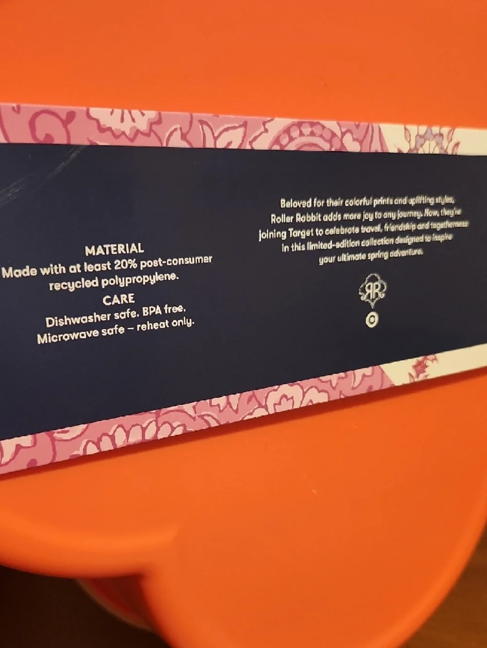 Roller Rabbit x Target Snackle Box Pink Snap-Closure - Picture 3 of 3